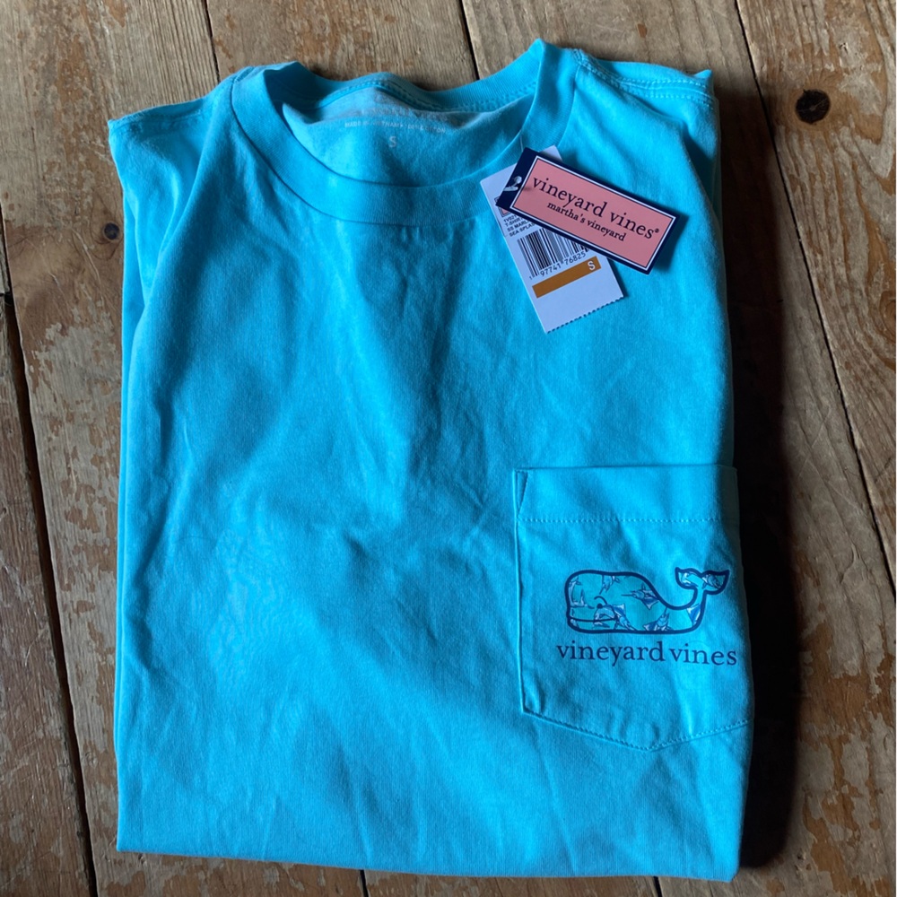 Vineyard Vines Light sea splash Cotton Tee